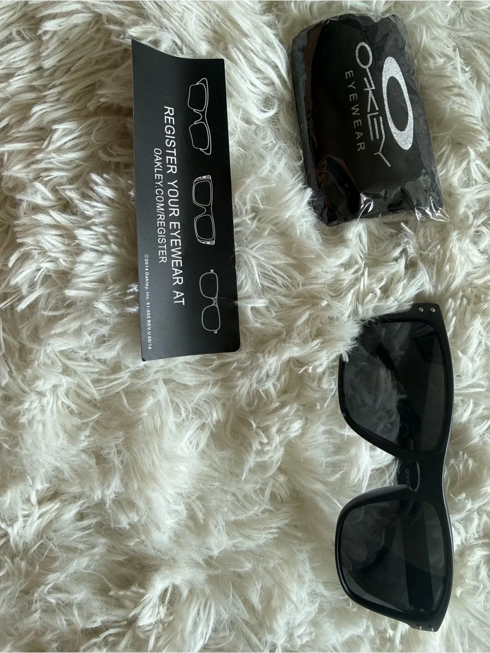 Oakley Black Square Sunglasses with Microbag